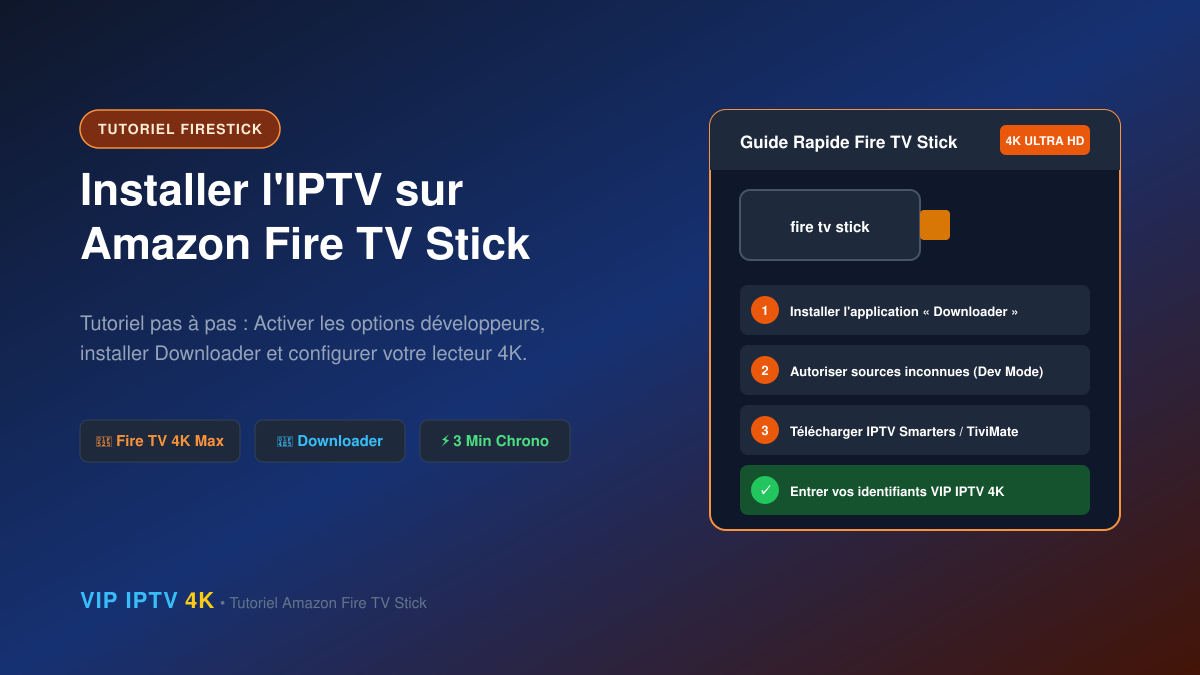 Comment installer et utiliser l'IPTV sur Amazon Fire TV Stick ?